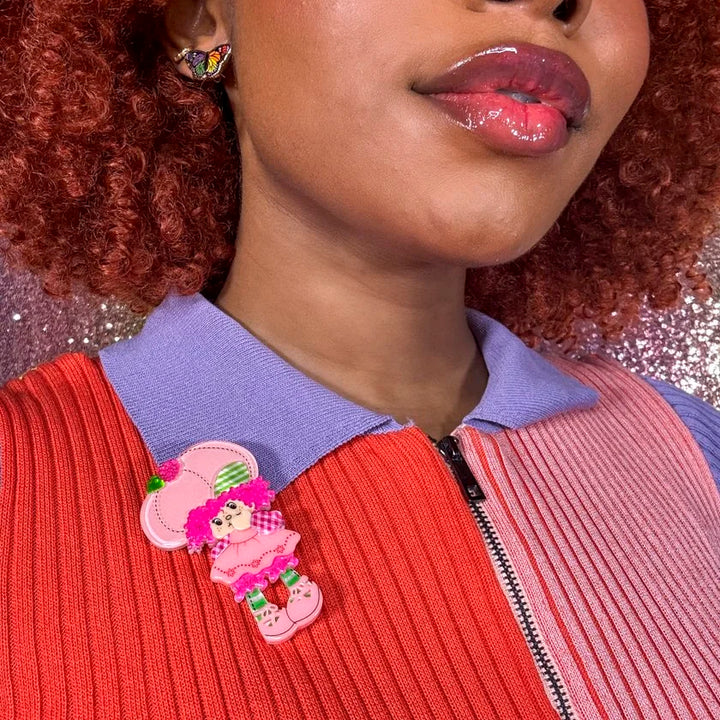 ERSTWILDER | BROOCHES | Raspberry Tart Brooch