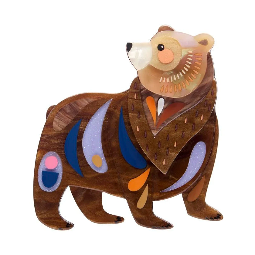 ERSTWILDER | BROOCHES | The Brawny Brown Bear Brooch