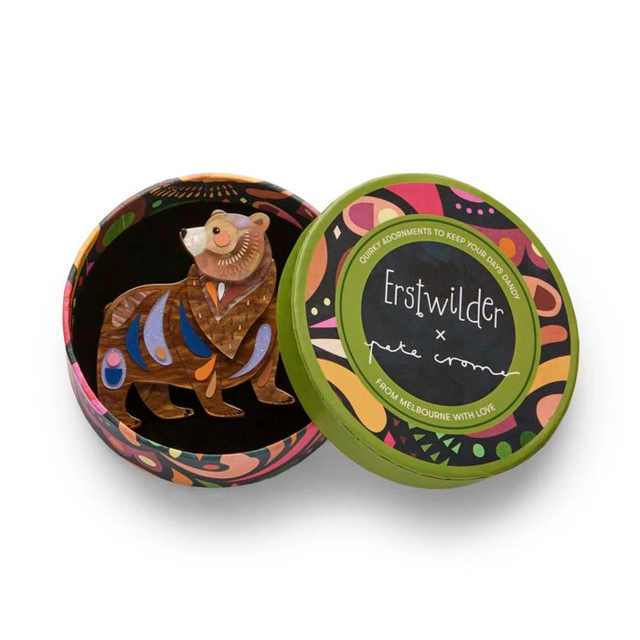 ERSTWILDER | BROOCHES | The Brawny Brown Bear Brooch