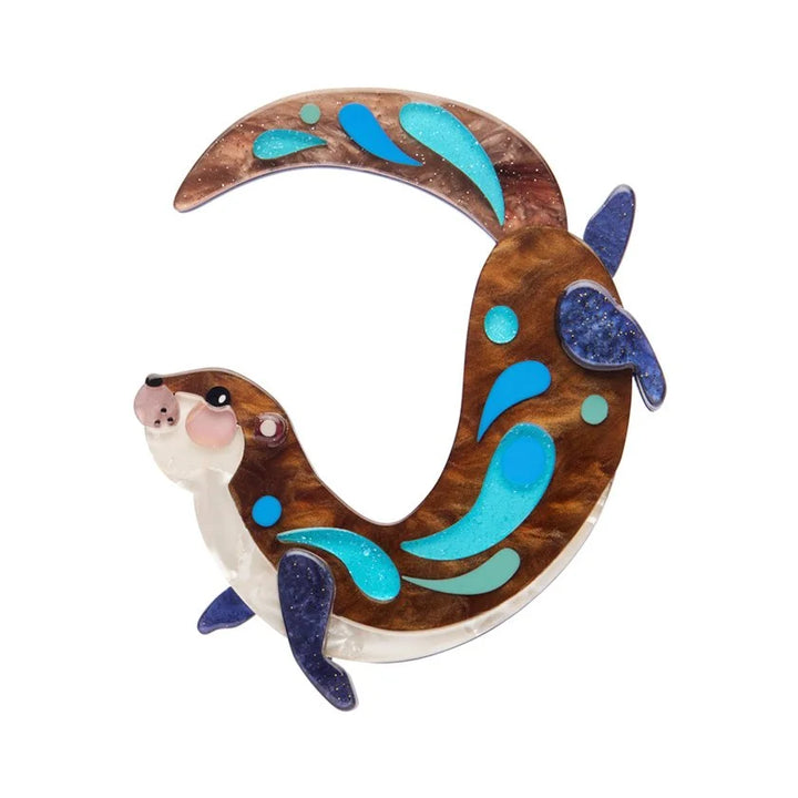 ERSTWILDER | BROOCHES | The Outgoing Otter Brooch