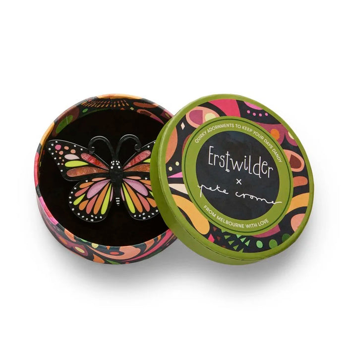 ERSTWILDER | BROOCHES | The Magnificent Monarch Butterfly Brooch