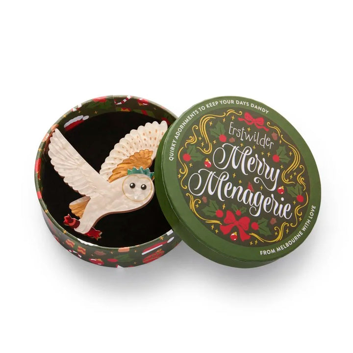 ERSTWILDER | CHRISTMAS BROOCHES |  Otto the Owl