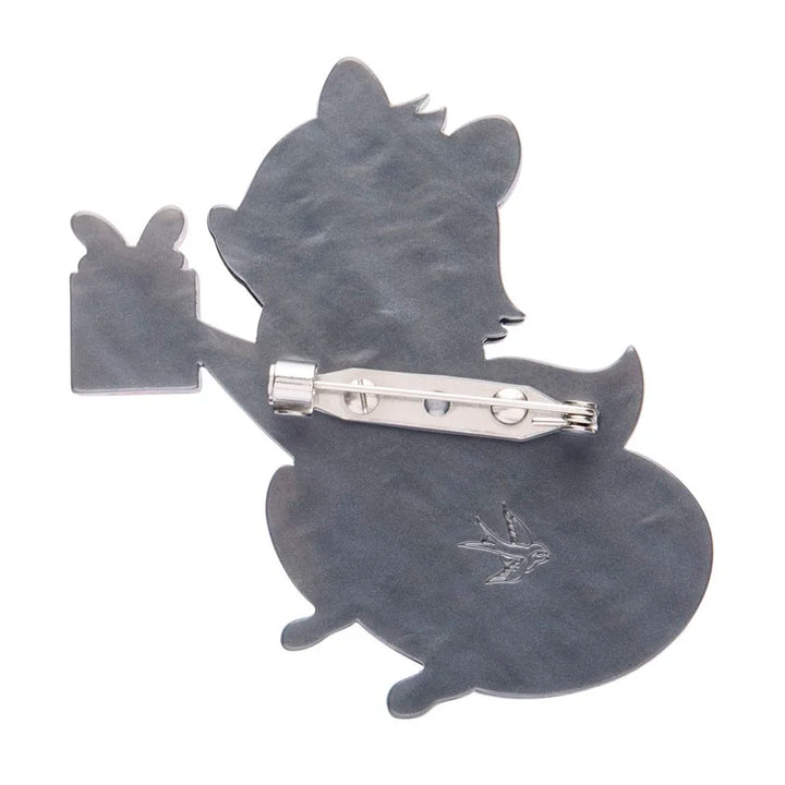 ERSTWILDER | CHRISTMAS BROOCHES |  Rhi-Rhi the Raccoon Brooch