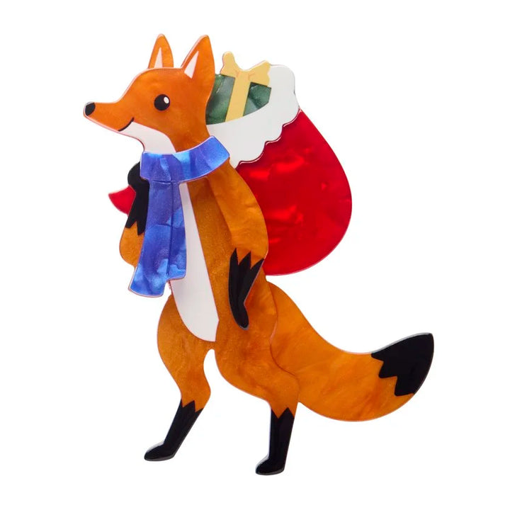 ERSTWILDER | CHRISTMAS BROOCHES | Freddy the Fox Brooch