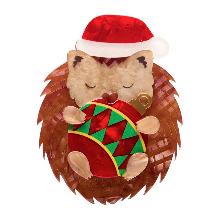 ERSTWILDER | CHRISTMAS BROOCHES | Hannah the Hedgehog
