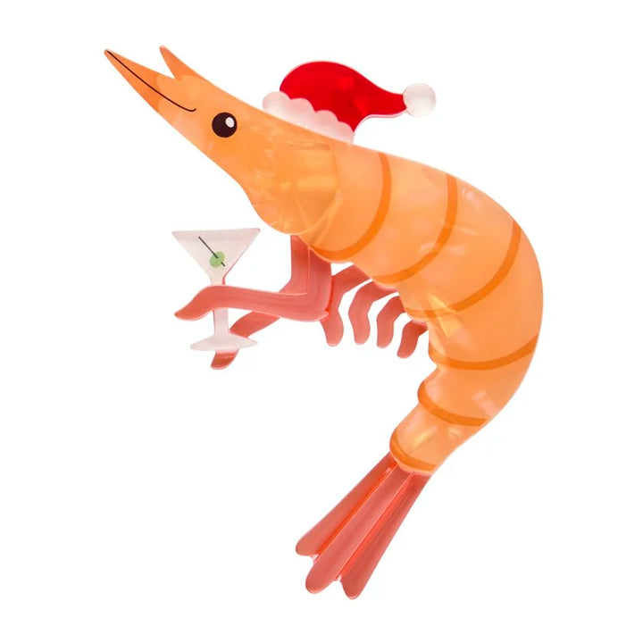ERSTWILDER | CHRISTMAS BROOCHES | Pascal the Prawn