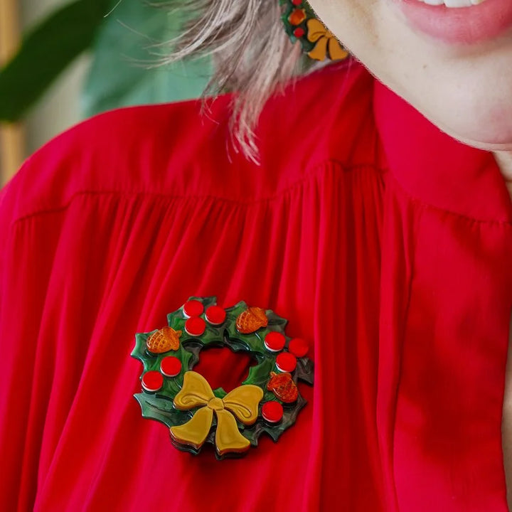 ERSTWILDER | CHRISTMAS BROOCHES | Frosty Fellow Brooch