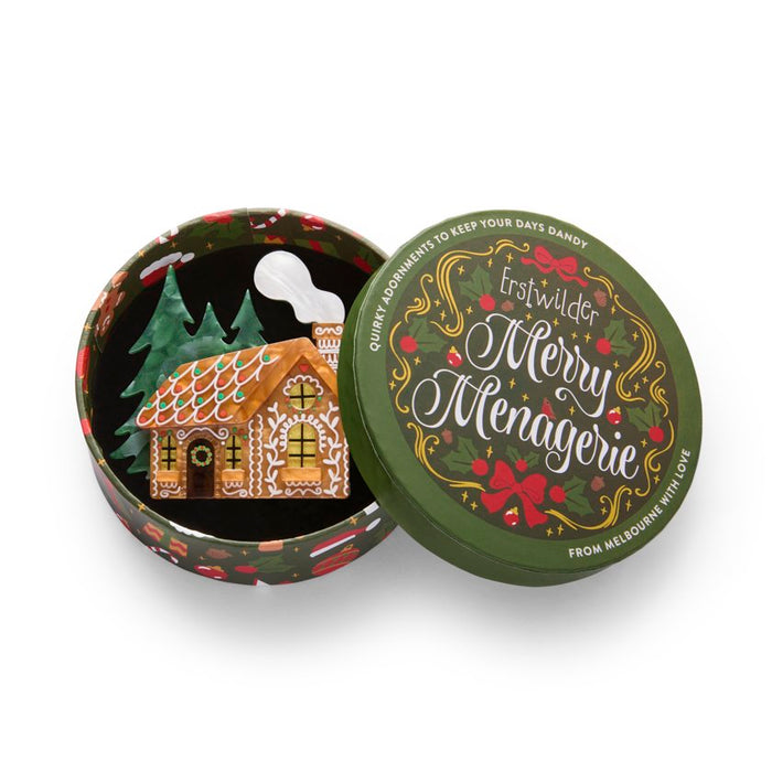 ERSTWILDER | CHRISTMAS BROOCHES | The Sweetest Cabin Brooch