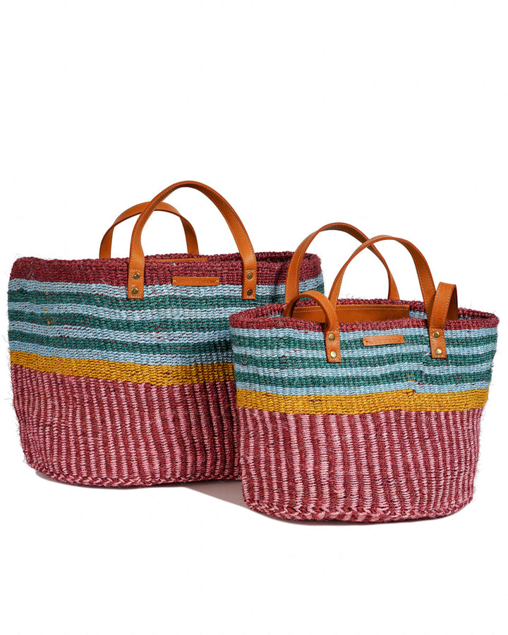 BINAFSI Sports Luxe Multi-Tone Sisal Shopper — official product photograph