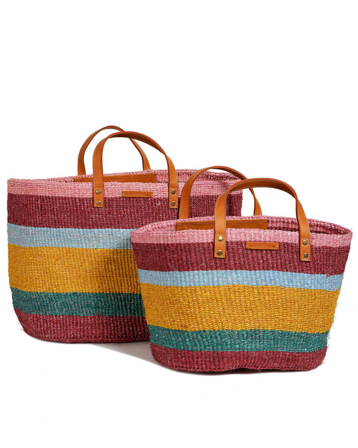 HEKA Bold Striped Sisal Shopper — official product photograph