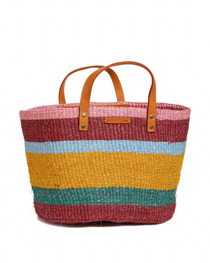HEKA Bold Striped Sisal Shopper — official product photograph