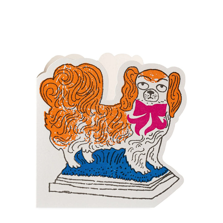 Best-selling Archivist artist, Charlotte Farmer, is back with a range of orna-mantel-pieces – these cut-out letterpressed dog cards are perfect for birthdays or brightening up anyone&