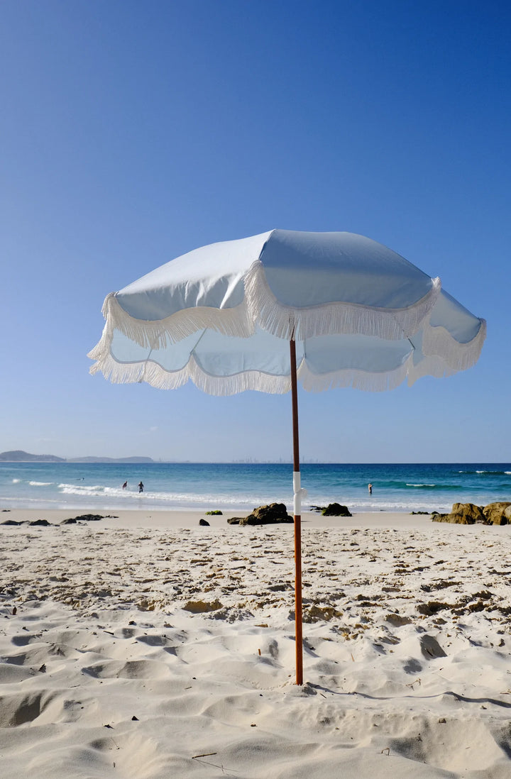 BUSINESS &amp; PLEASURE CO | PORTIMAO BEACH UMBRELLA | SANTORINI BLUE