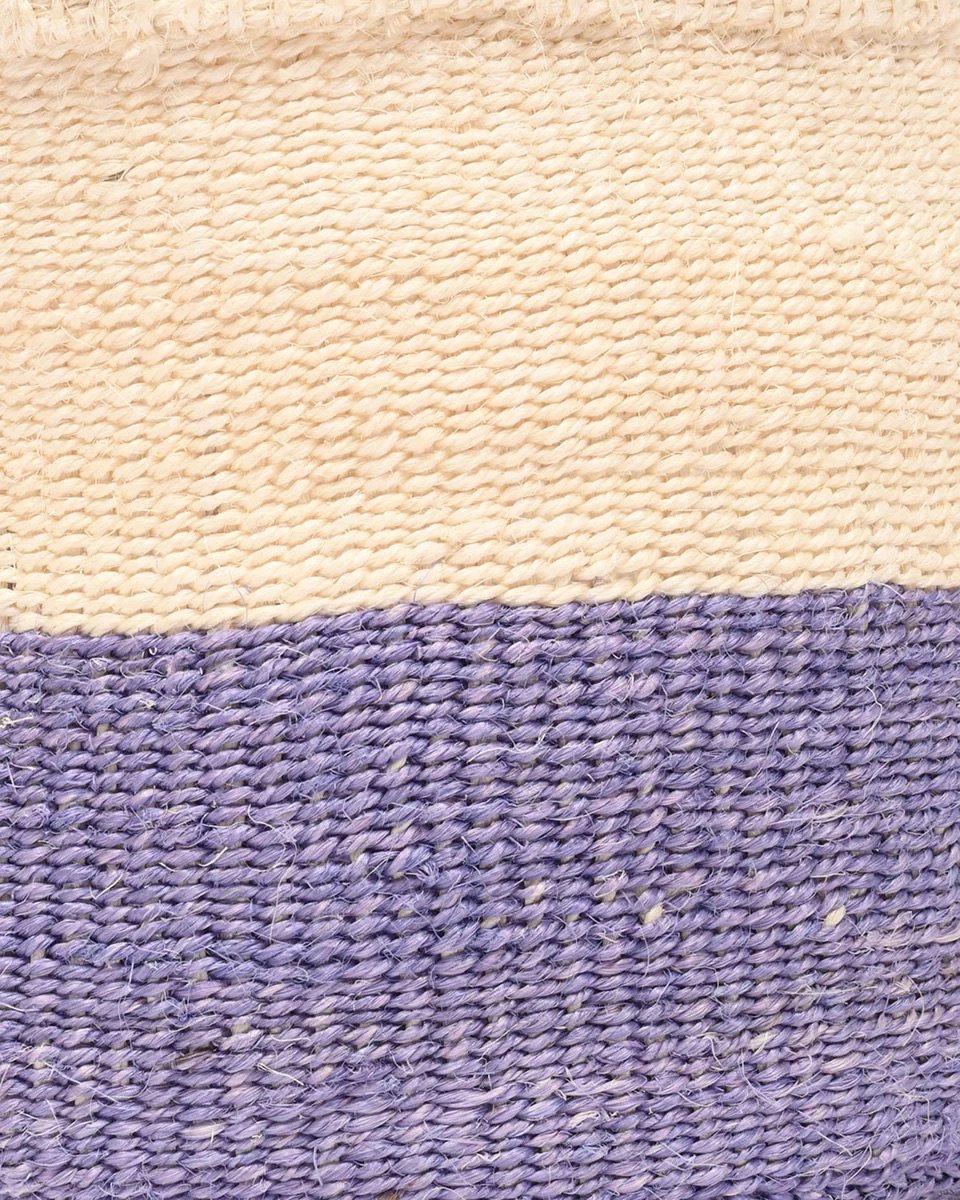 JADALA by The Basket Room — close-up of the lavender and natural weave