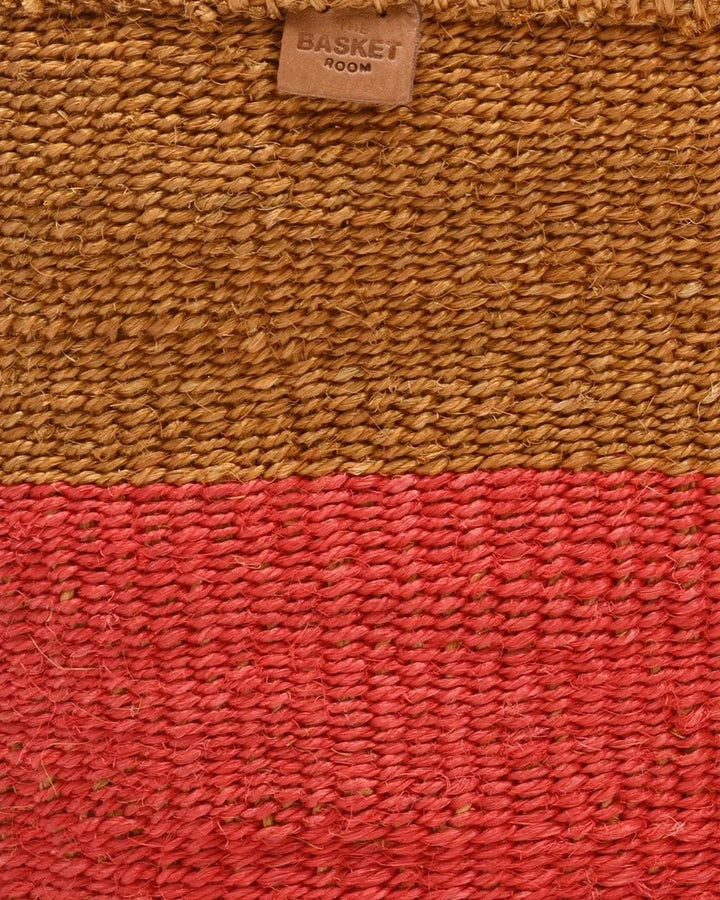 HELA by The Basket Room — close-up of the gold and red weave