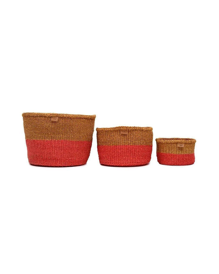 HELA by The Basket Room — three basket sizes arranged in a row