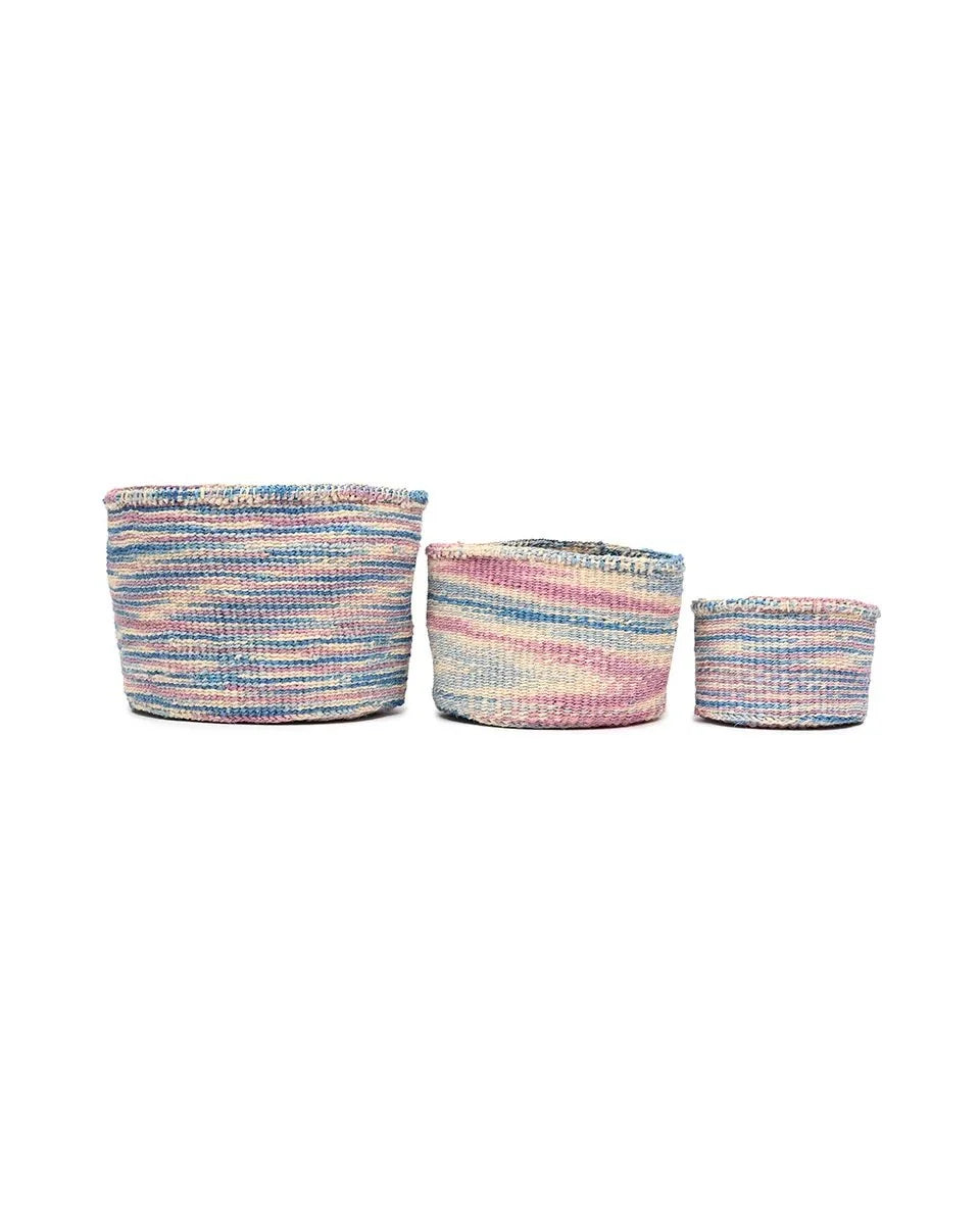 KWENYE by The Basket Room — three basket sizes arranged in a row