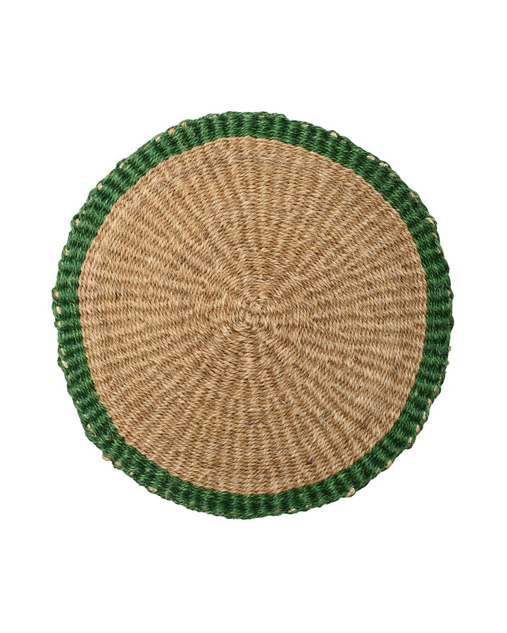 KAMARIA Green Trim Placemat — official product photograph