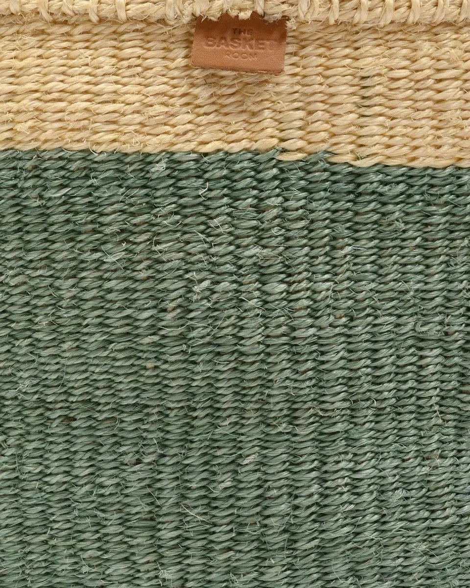 HAZINA by The Basket Room — close-up of the woven rim and tab
