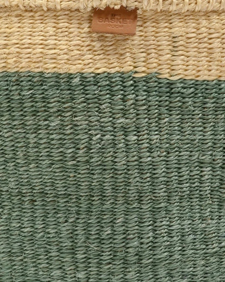 HAZINA by The Basket Room — close-up of the woven rim and tab