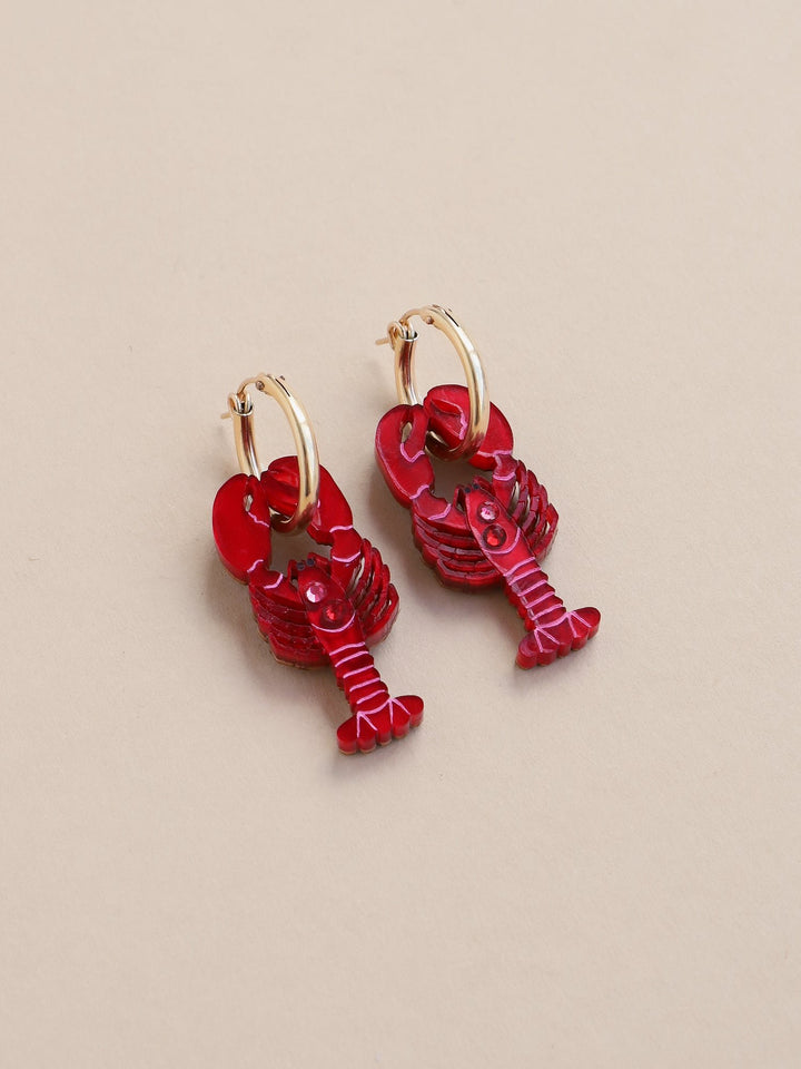 WOLF &amp; MOON | EARRINGS | Lobster Hoops