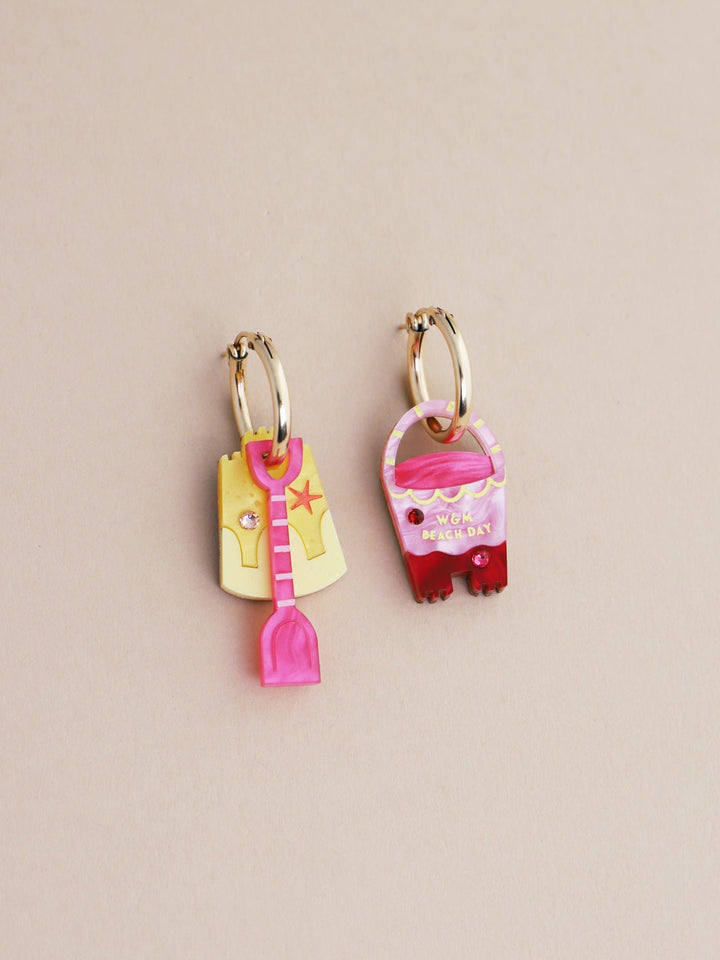 WOLF &amp; MOON | EARRINGS | Bucket &amp; Spade Hoops