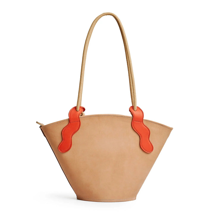 PROJECT DYAD | EMELE BAG | ALMOND / LOBSTER RED