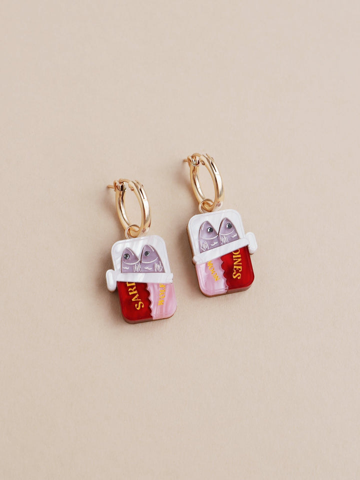 WOLF &amp; MOON | EARRINGS | Sardine Hoops