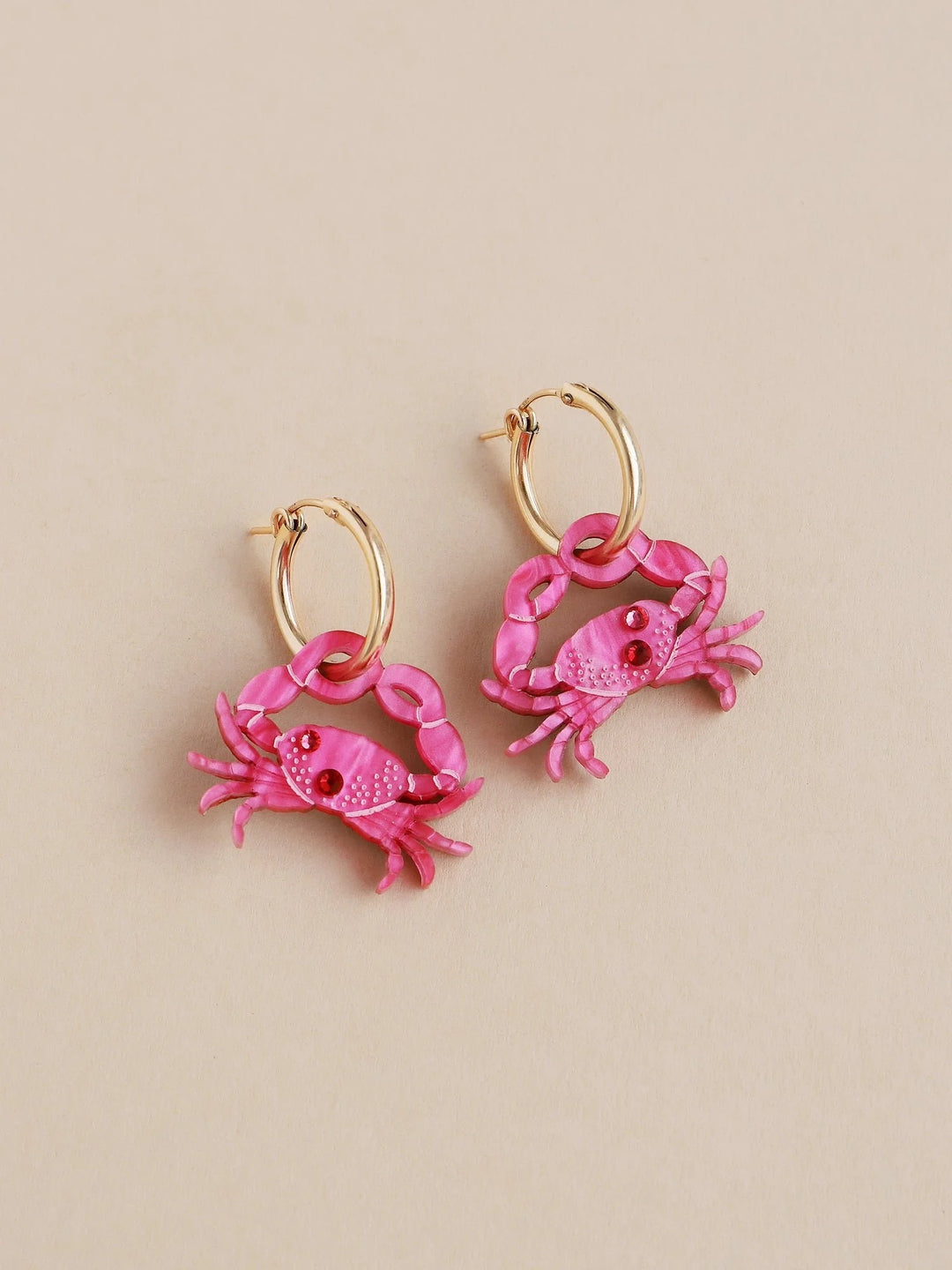 WOLF &amp; MOON | EARRINGS | Crab Hoops