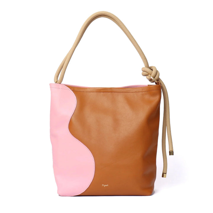 PROJECT DYAD | RIPPLE TOTE | TAN / CANDY PINK