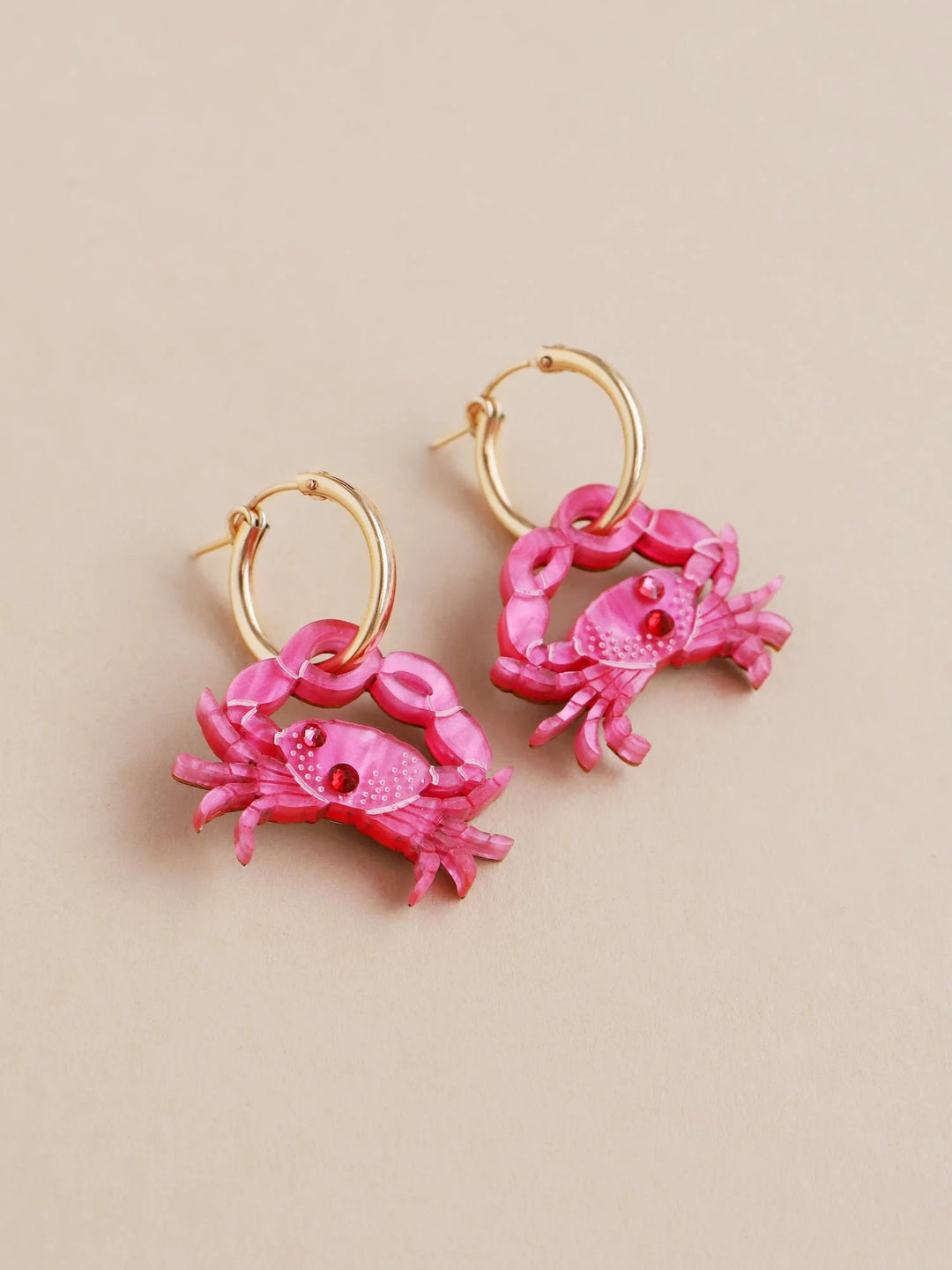 WOLF &amp; MOON | EARRINGS | Crab Hoops