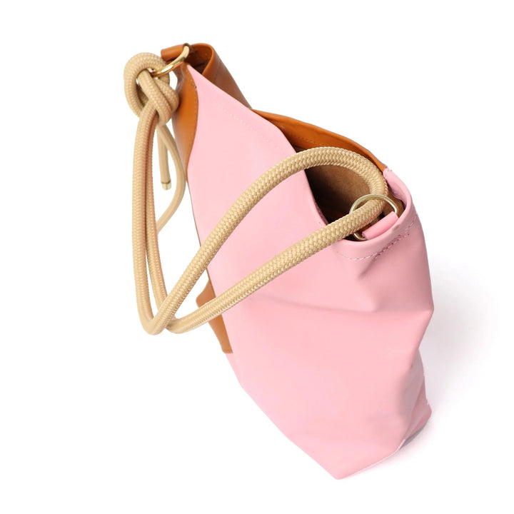 PROJECT DYAD | RIPPLE TOTE | TAN / CANDY PINK