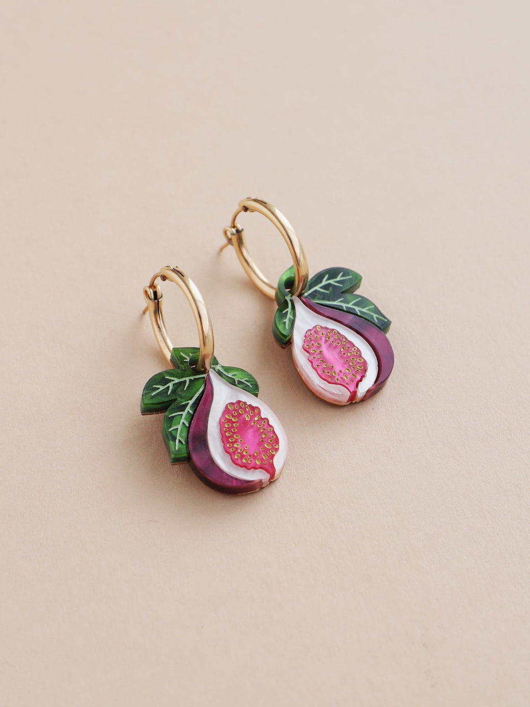WOLF &amp; MOON | EARRINGS | Fig Hoops