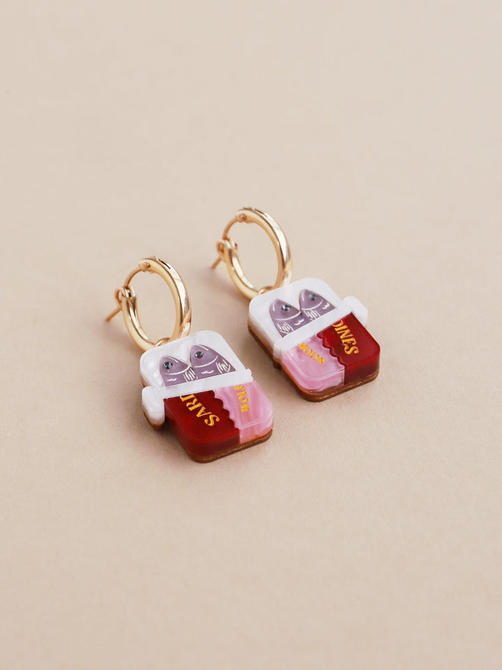 WOLF &amp; MOON | EARRINGS | Sardine Hoops