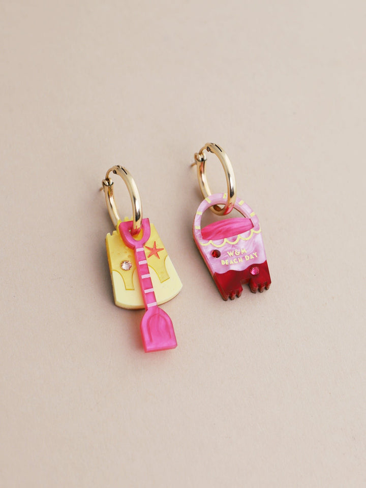 WOLF &amp; MOON | EARRINGS | Bucket &amp; Spade Hoops
