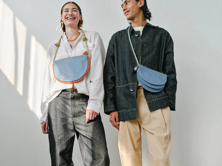 PROJECT DYAD | Selene Bag - Sky Blue / Lobster Red