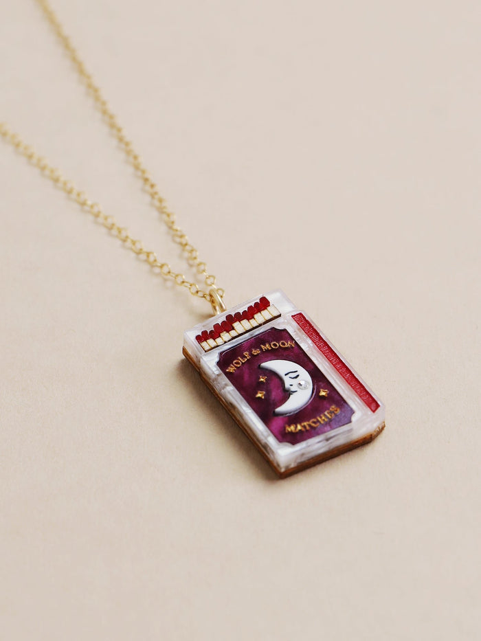 WOLF & MOON | NECKLACES | Matchbox Necklace