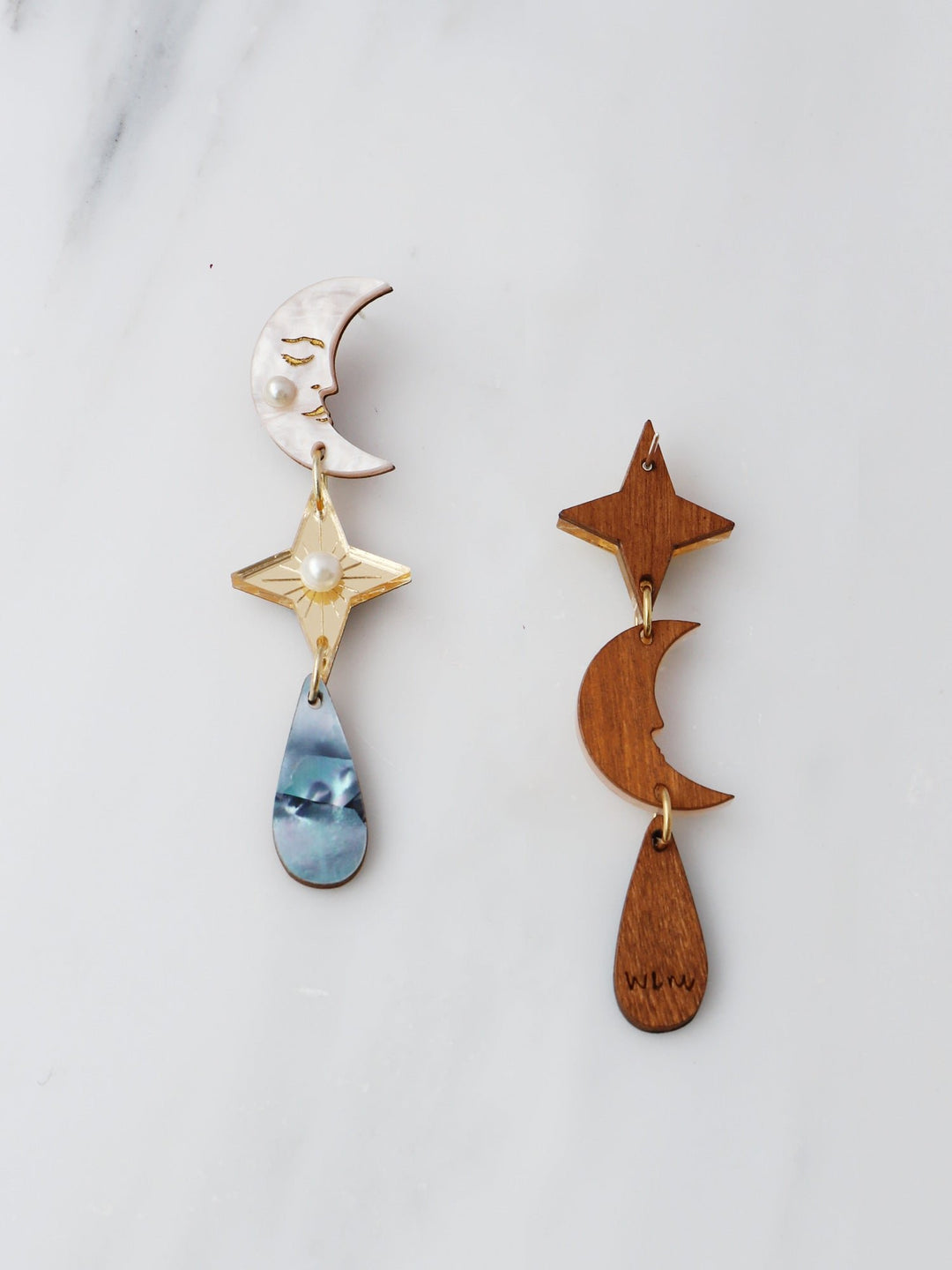 WOLF &amp; MOON | EARRINGS | Celestial Earrings