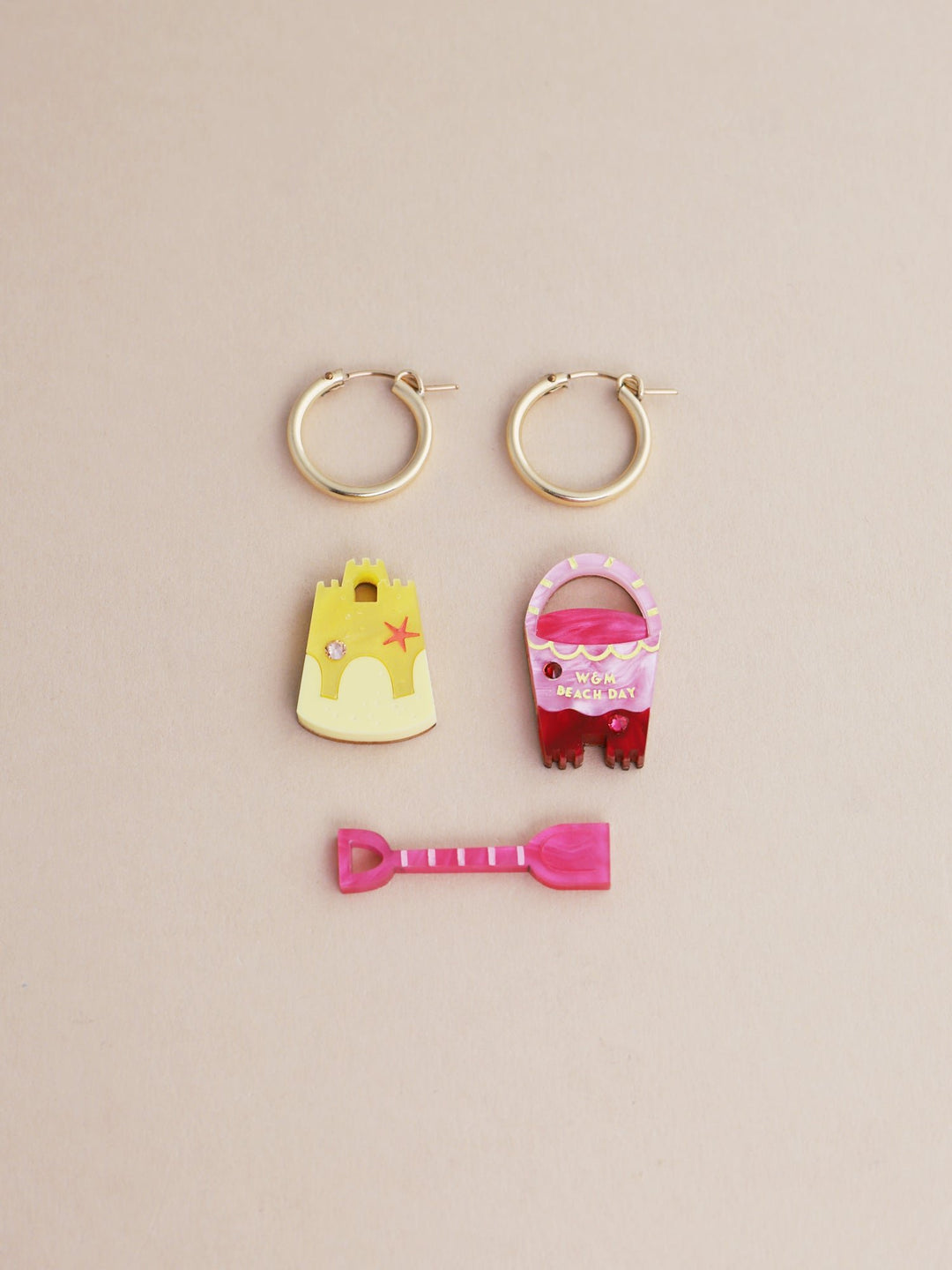 WOLF &amp; MOON | EARRINGS | Bucket &amp; Spade Hoops