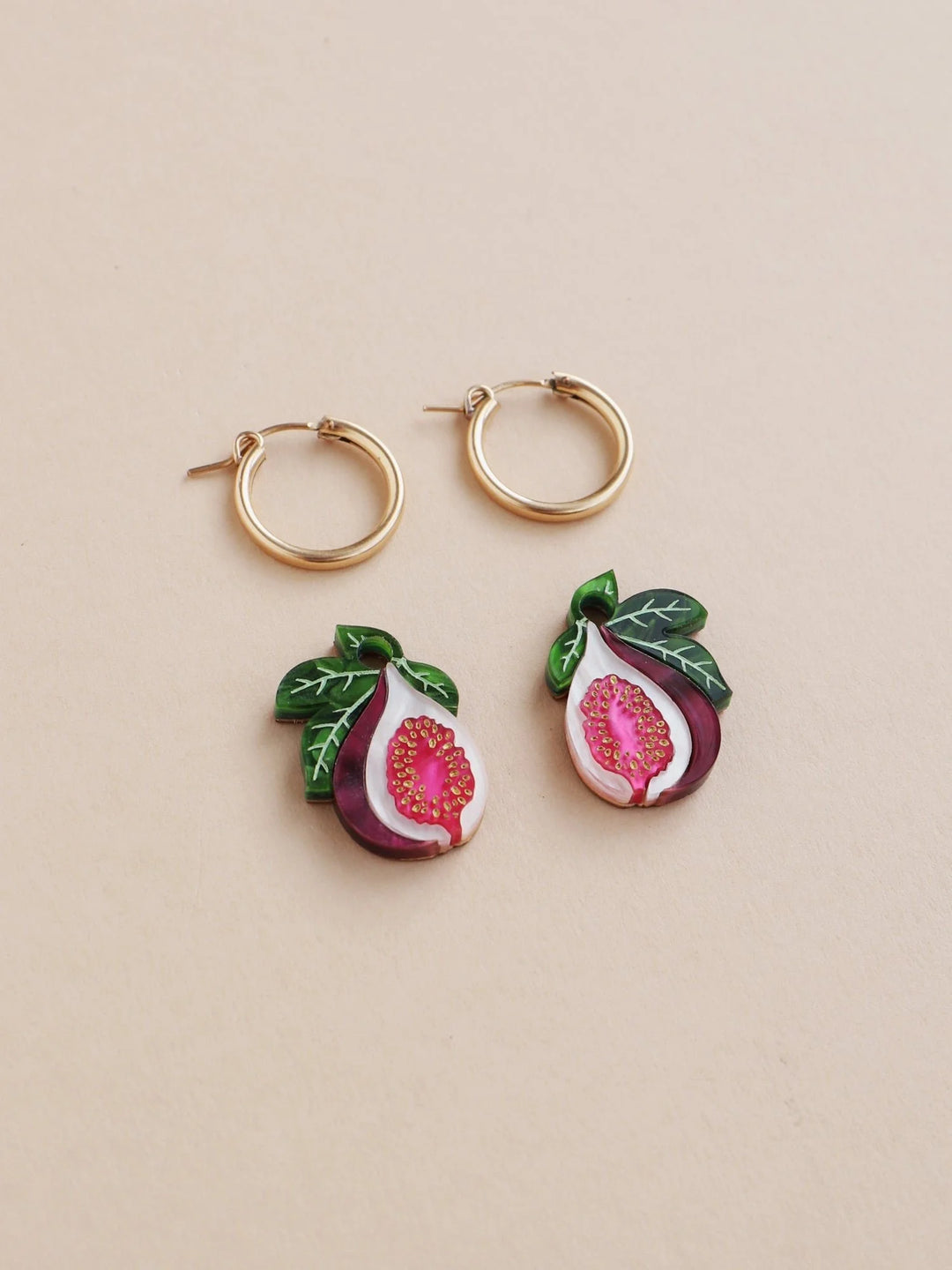WOLF &amp; MOON | EARRINGS | Fig Hoops