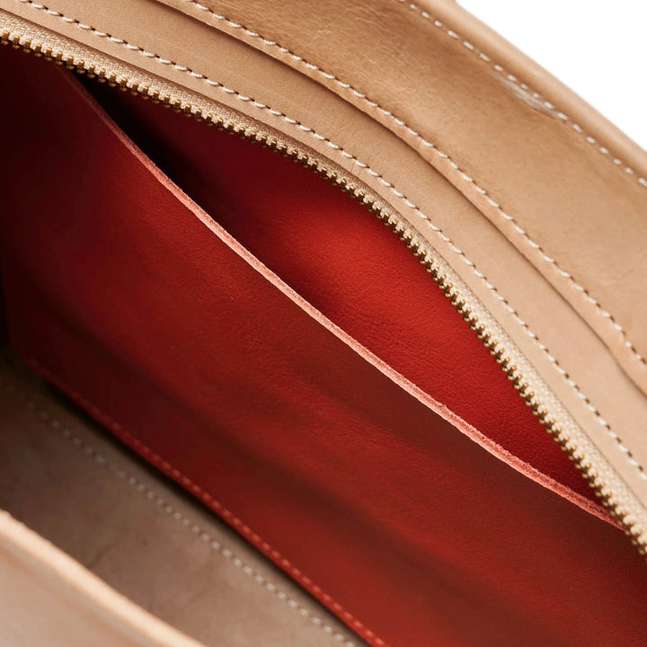 PROJECT DYAD | TOTE BAG | ALMOND / LOBSTER RED