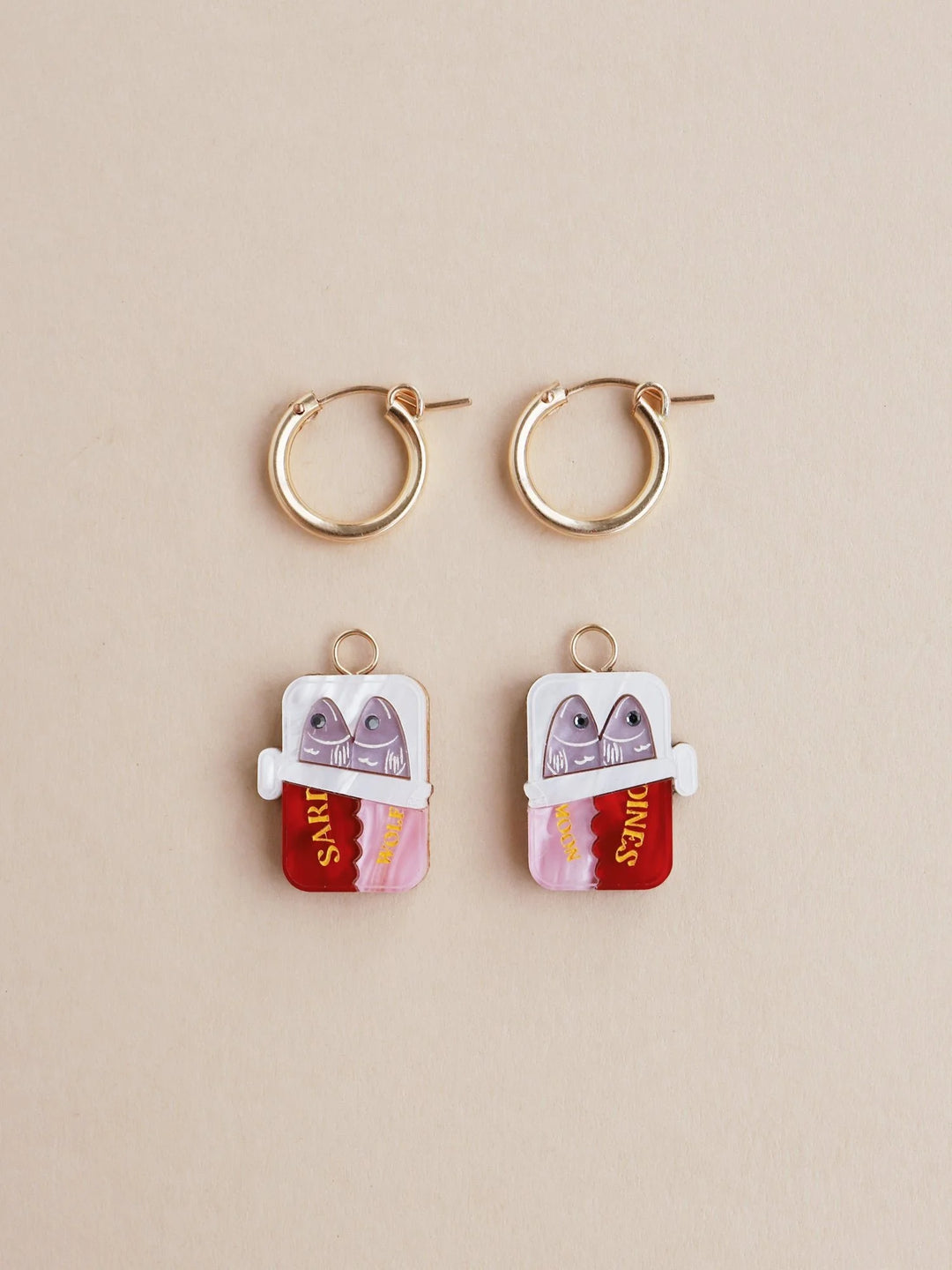 WOLF &amp; MOON | EARRINGS | Sardine Hoops