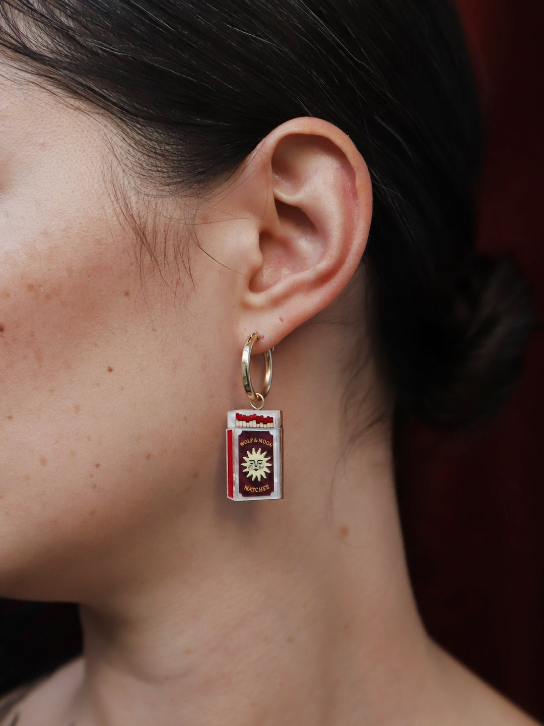 WOLF &amp; MOON | EARRINGS | Matchbox Hoops