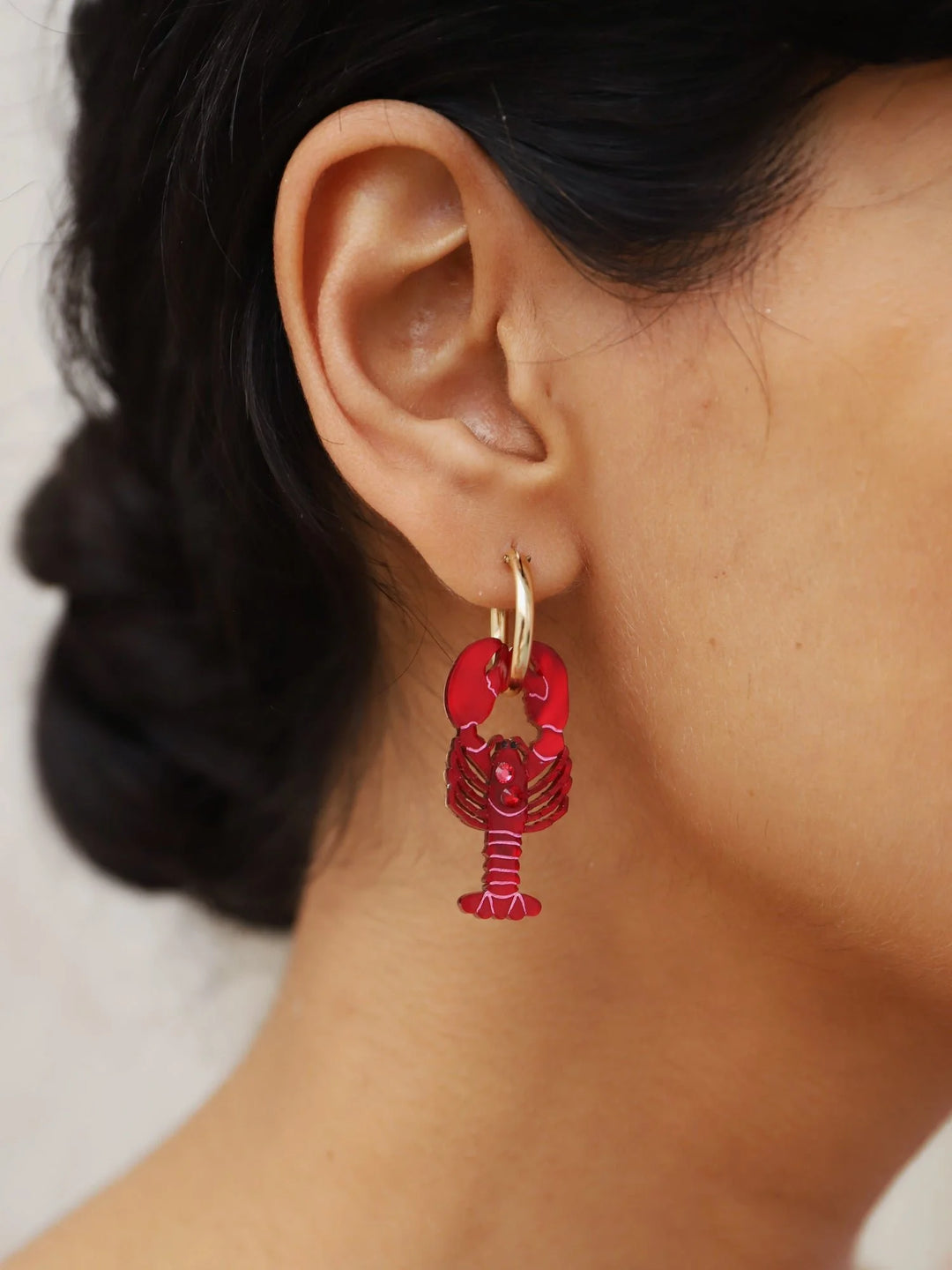 WOLF &amp; MOON | EARRINGS | Lobster Hoops