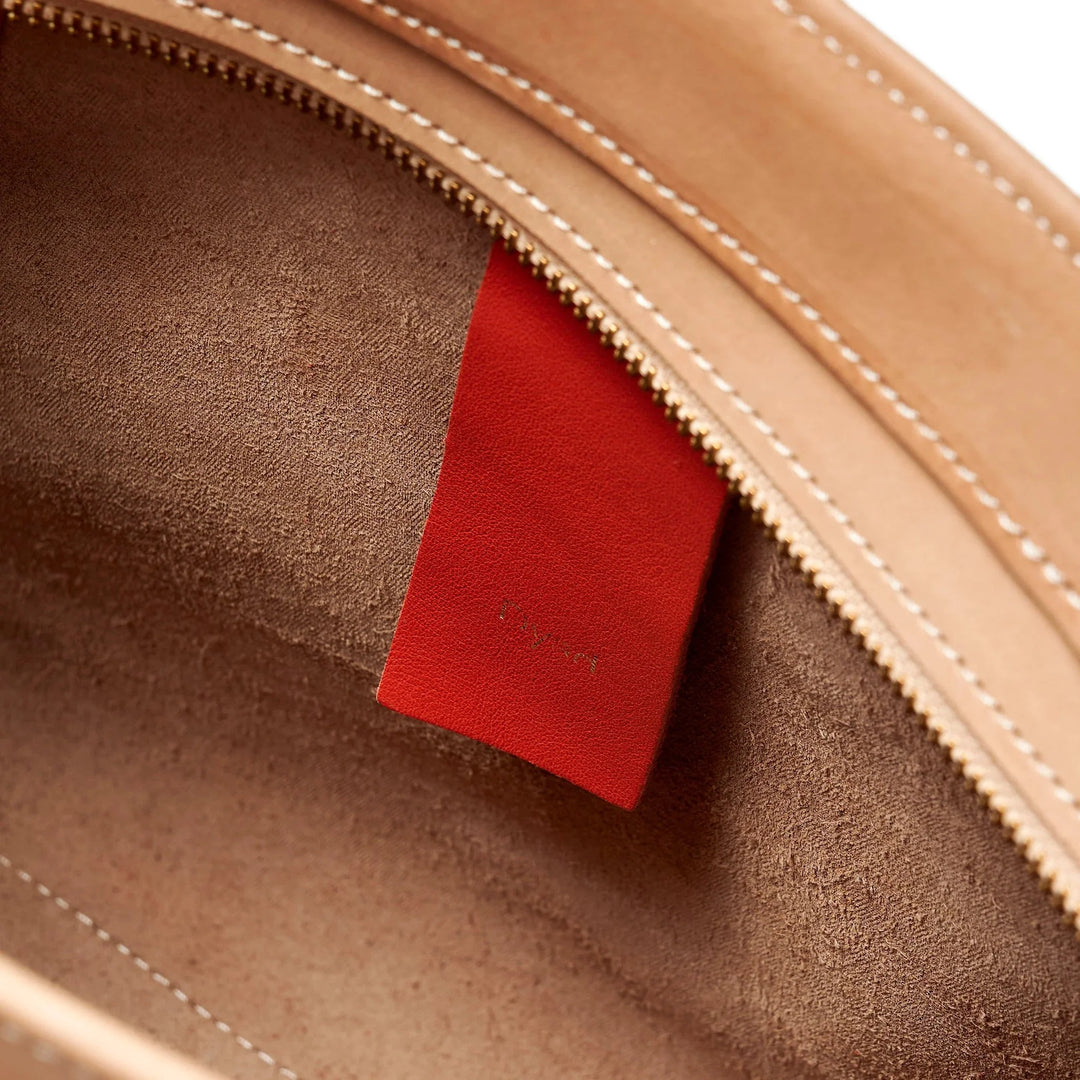 PROJECT DYAD | TOTE BAG | ALMOND / LOBSTER RED