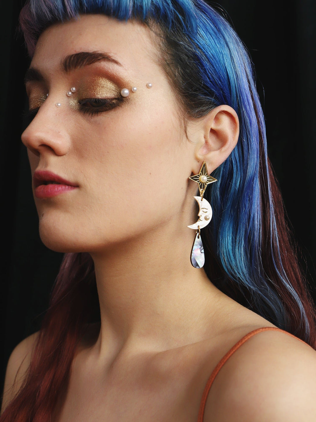 WOLF &amp; MOON | EARRINGS | Celestial Earrings
