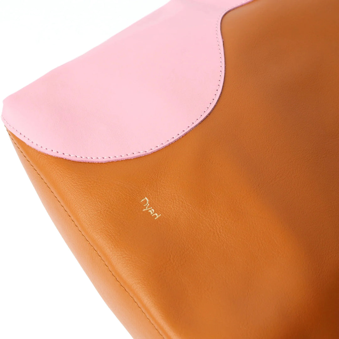 PROJECT DYAD | RIPPLE TOTE | TAN / CANDY PINK