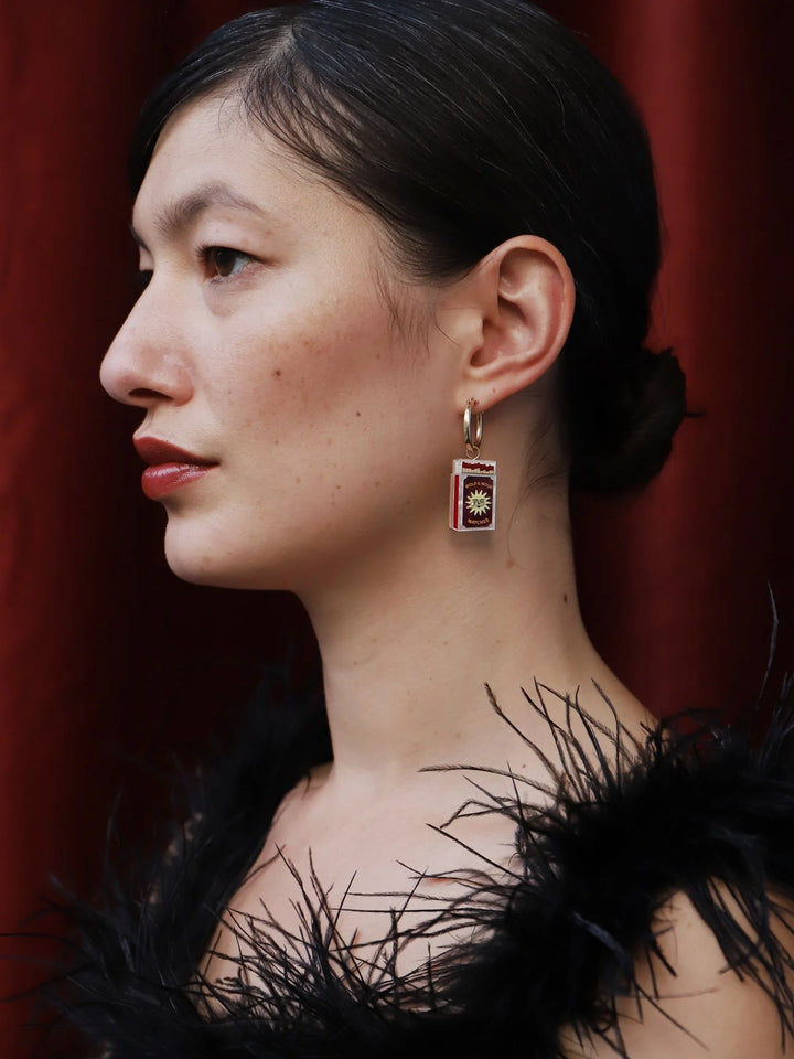 WOLF &amp; MOON | EARRINGS | Matchbox Hoops