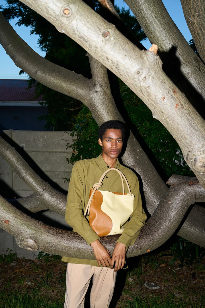 PROJECT DYAD | RIPPLE TOTE | TAN / BUTTER