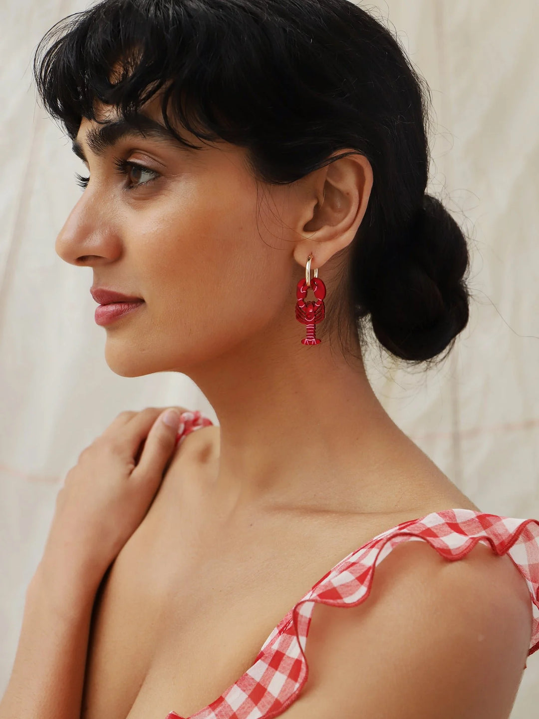 WOLF &amp; MOON | EARRINGS | Lobster Hoops